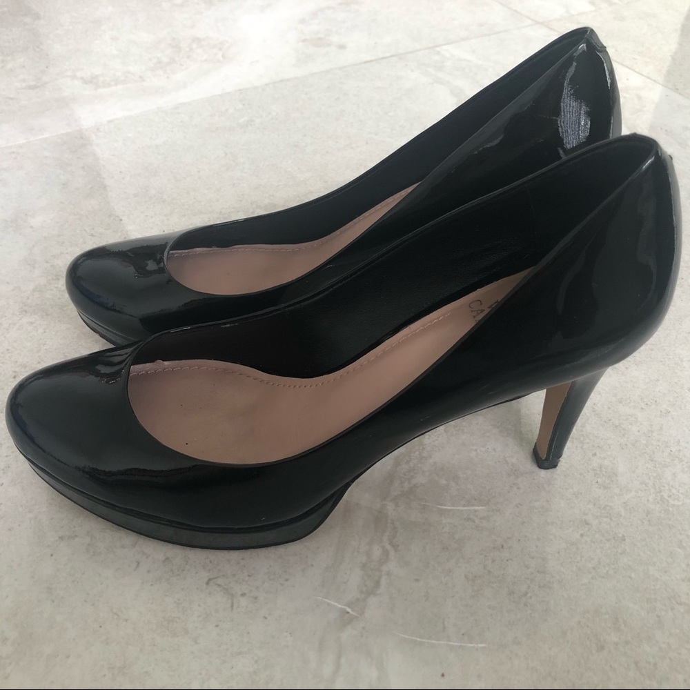 Vince Camuto patent leather pumps